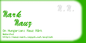 mark mauz business card